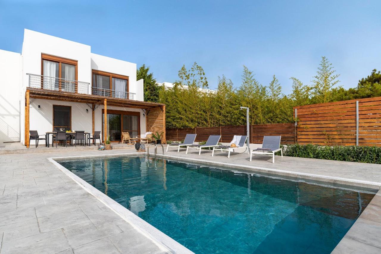 Luxury Nissovilla With Private Pool & Sea Views Kolymbia Esterno foto