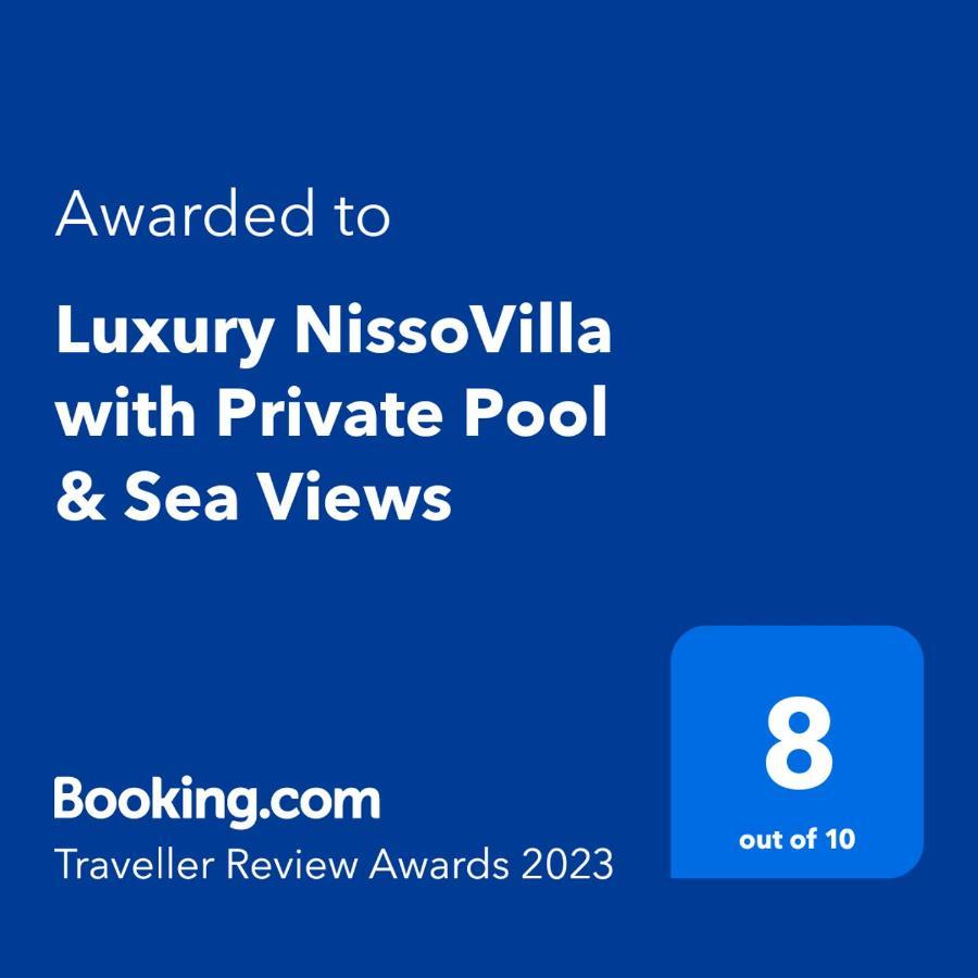Luxury Nissovilla With Private Pool & Sea Views Kolymbia Esterno foto